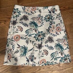 LOFT Formal Floral Skirt